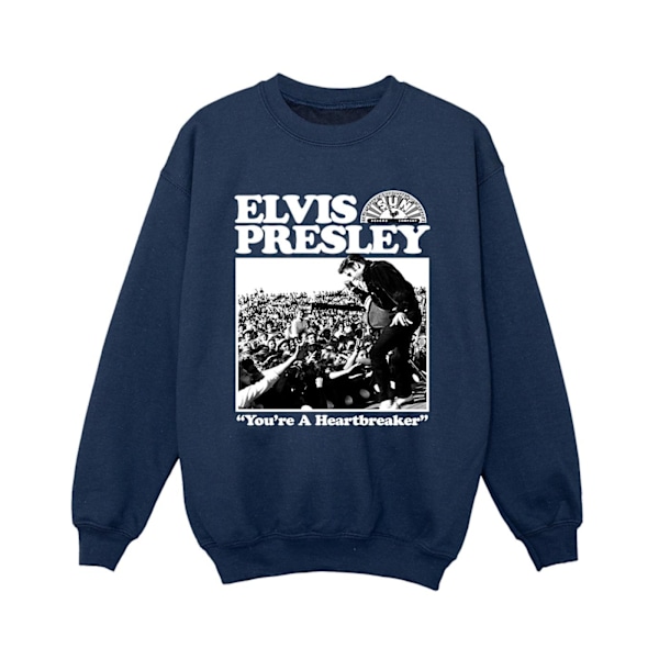 Elvis Boys A Heartbreaker Sweatshirt 9-11 år Marinblå Navy Blue 9-11 Years