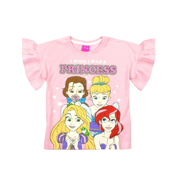 Disney Princess Girls Cotton Short Pyjamas Set 5-6 Years Pink Pink 5-6 Years