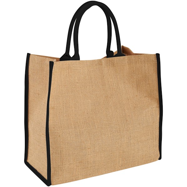 Bullet The Large Jute Tote (2-pack) 40 x 20 x 35cm Naturlig/S Natural/Solid Black 40 x 20 x 35cm