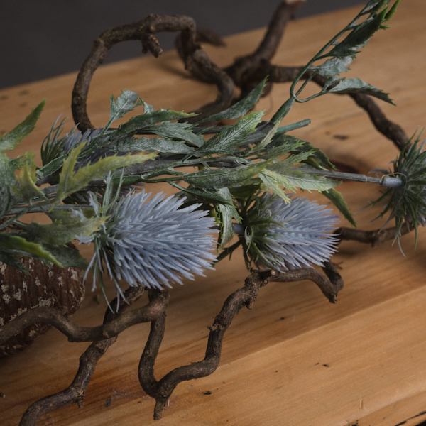Hill Interiors Konstgjord Eryngium Tistel En Storlek Mjuk Blå Soft Blue One Size