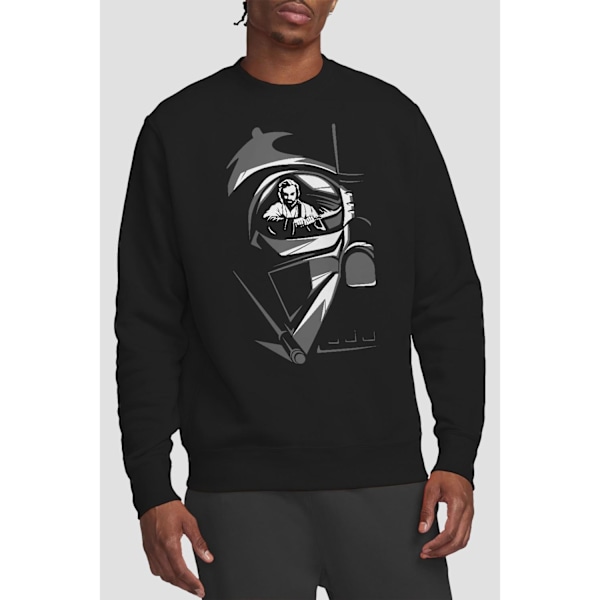 Star Wars Unisex Vuxen Obi Wan Kenobi Vader Öga Sweatshirt XL B Black XL
