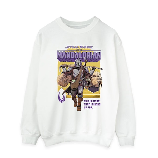 Star Wars Herr The Mandalorian Mer Än Jag Skrev På Mig För Sweatshirt White XXL