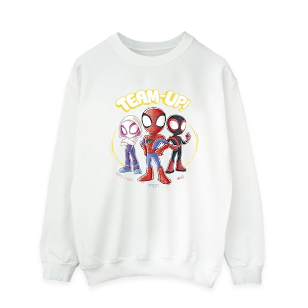 Marvel Herr Spidey And His Amazing Friends Sketch Sweatshirt S White S