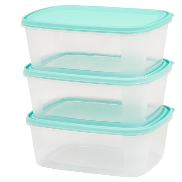 Wham Everyday 2L Matlåda (3-pack) One Size Transparent/Ljusgrön Clear/Light Green One Size
