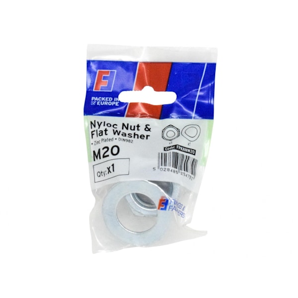 Forgefix Nyloc Mutter & Bricka, Forgepack M20 Flerfärgad Multi Colour M20