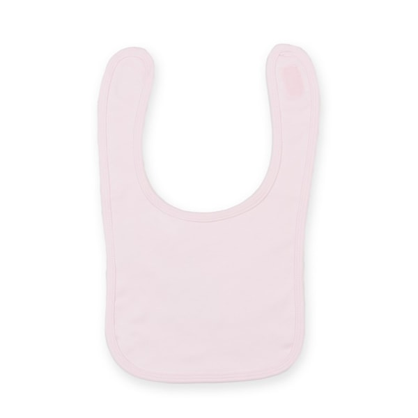 Larkwood Baby Unisex Enfärgad & Kontrast Haklapp (2-pack) One Size Pale Pink One Size