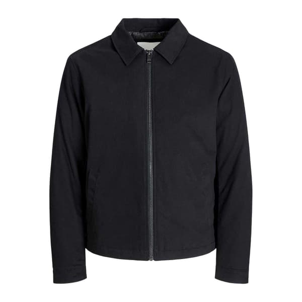 Jack And Jones Herr Enfärgad Bomullsjacka L Svart Black L