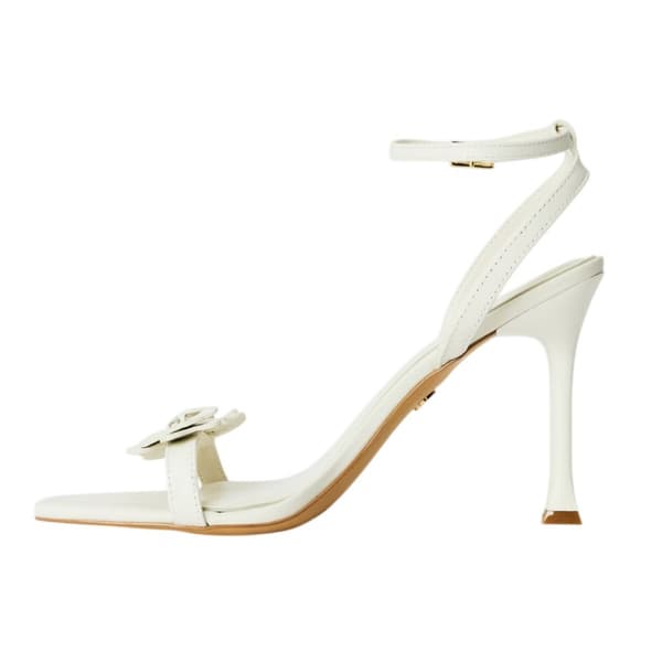 Aldo Dam/Dam Daisylily Blommig Läder Sling Back Högklackad White 4 UK