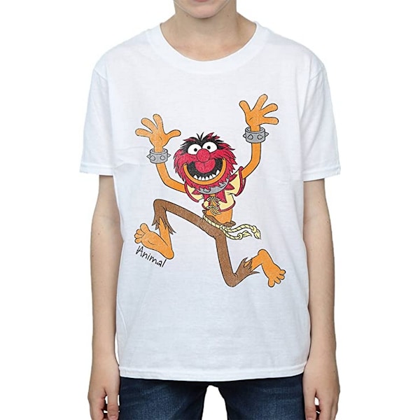 The Muppets Boys Classic Animal Bomull T-shirt 5-6 år Vit White 5-6 Years