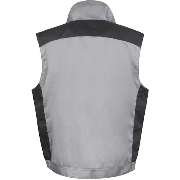 Result Work-Guard Lite arbetskläder väst / Bodywarmer (Andas och vindskyddad) XL Grå / Svart / Orange Grey / Black / Orange XL