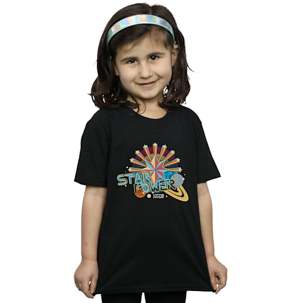 Marvel Girls Captain Marvel Star Power Bomull T-shirt 12-13 år Black 12-13 Years