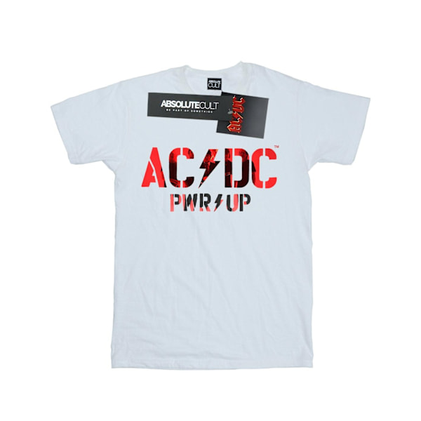 AC/DC PWR UP Fotologotyp T-shirt L Vit White L