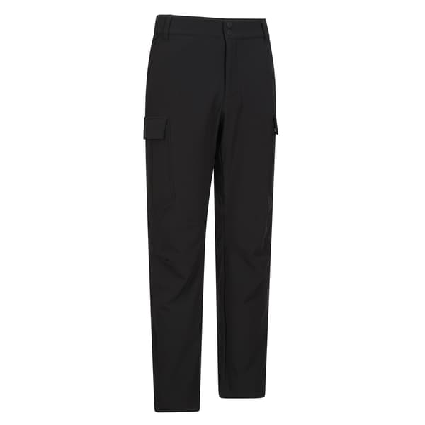 Mountain Warehouse Beacon Softshell Fleecefodrade Byxor för Herr Black 28R