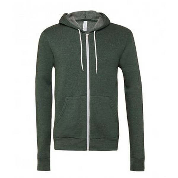 Bella + Canvas Unisex Full Zip Hoodie S Heather Forest Heather Forest S