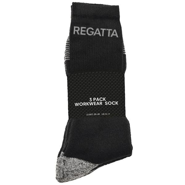 Regatta Herr Hållbara Vinter Arbetsstrumpor (3-pack) 6-11 Bla Black 6-11