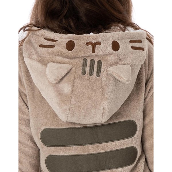 Pusheen Flickor 3D Öron 3D Öron Sovdräkt 9-10 År Brun Brown 9-10 Years