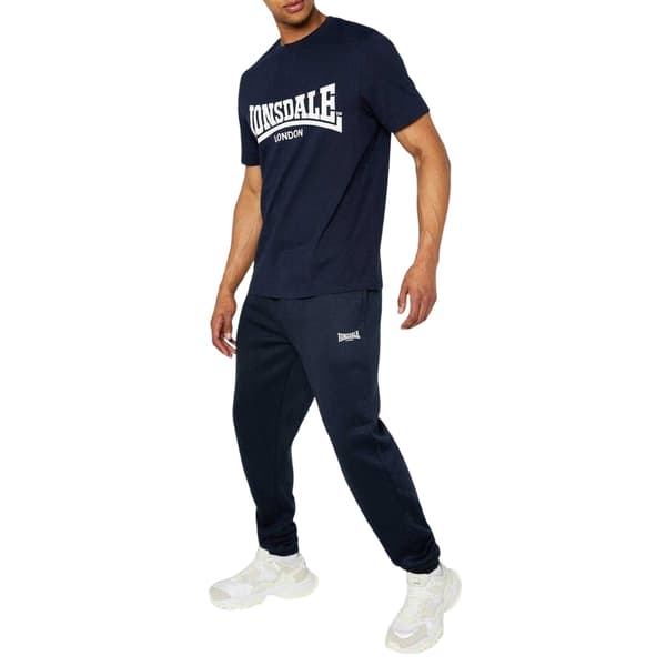 Lonsdale Herr Essential Joggingbyxor i Polyesterblandning XL Marinblå Navy XL