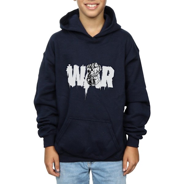 Marvel Boys Avengers Infinity War Fist Hoodie 5-6 år Marinblå Navy Blue 5-6 Years