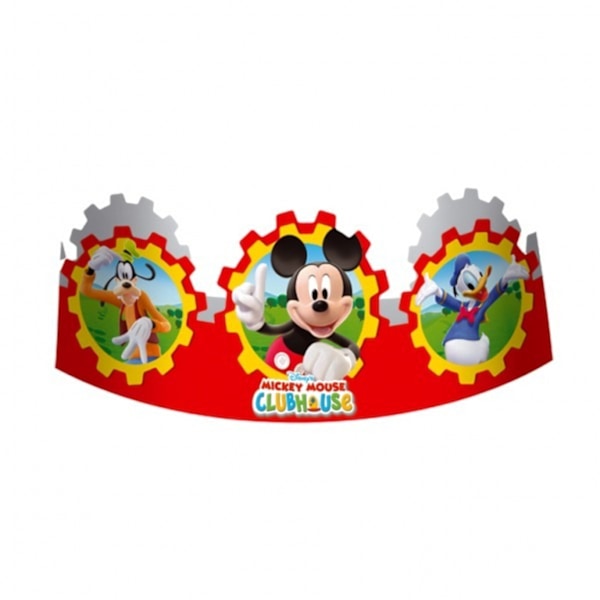 Mickey Mouse Clubhouse Pappersfödelsedagsfest Hatt (Paket med 6) En Multicoloured One Size