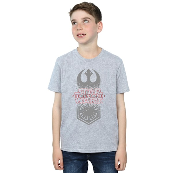 Star Wars Boys The Last Jedi Symbol Crash T-Shirt 5-6 år Spo Sports Grey 5-6 Years