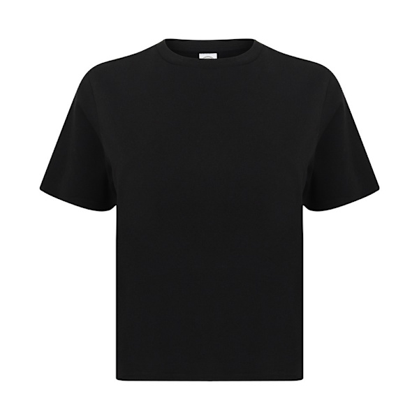 SF Dam/Dam Boxy Crop T-Shirt XL Svart Black XL