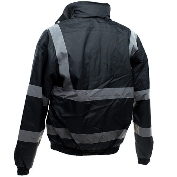 Yoko Hi-Vis Bomberjacka för män 4XL Svart Black 4XL