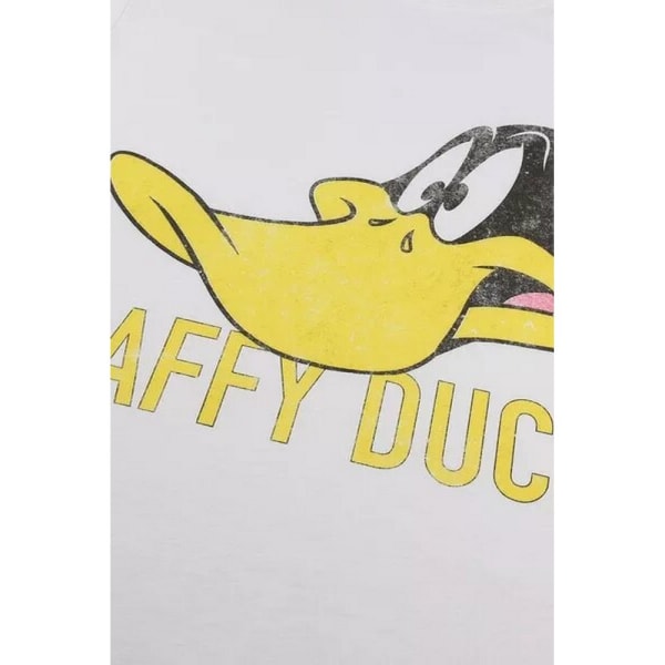 Looney Tunes Dam/Dam Daffy Duck Boxy Crop Top S White/Yel White/Yellow/Black S
