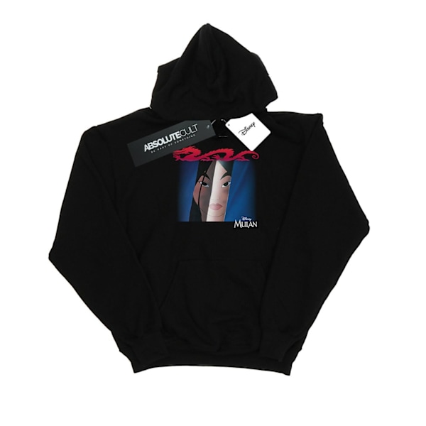 Disney Herr Mulan Face Peep Hoodie S Svart Black S