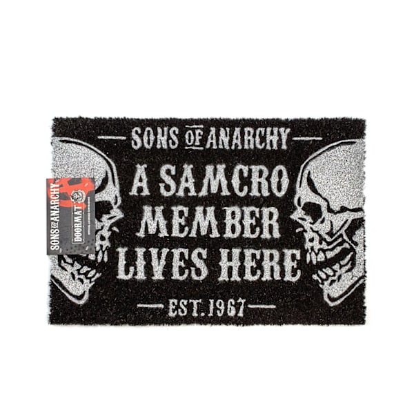 Sons Of Anarchy Dörrmatta En Storlek Svart/Vit Black/White One Size