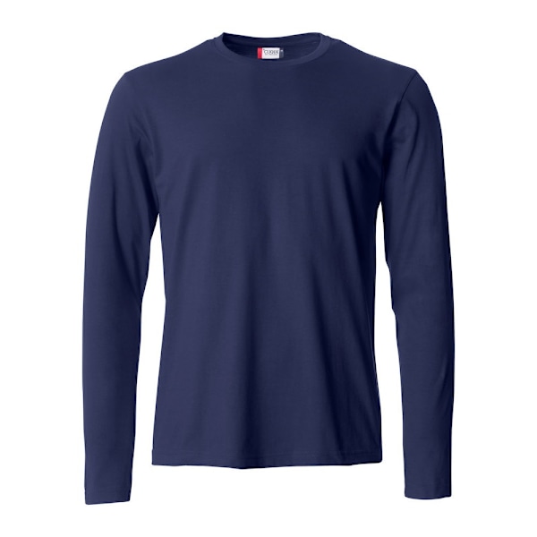 Clique Basic Långärmad T-shirt Herr XS Mörk Marinblå Dark Navy XS