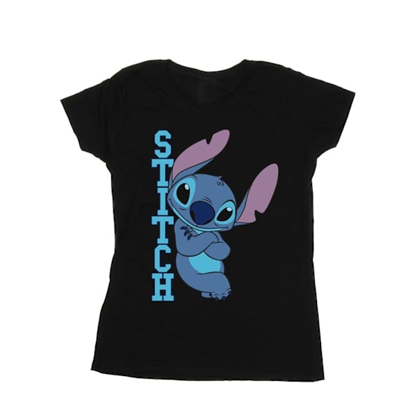 Disney Dam/Kvinnor Lilo Och Stitch Poserar Bomull T-shirt XXL Black XXL