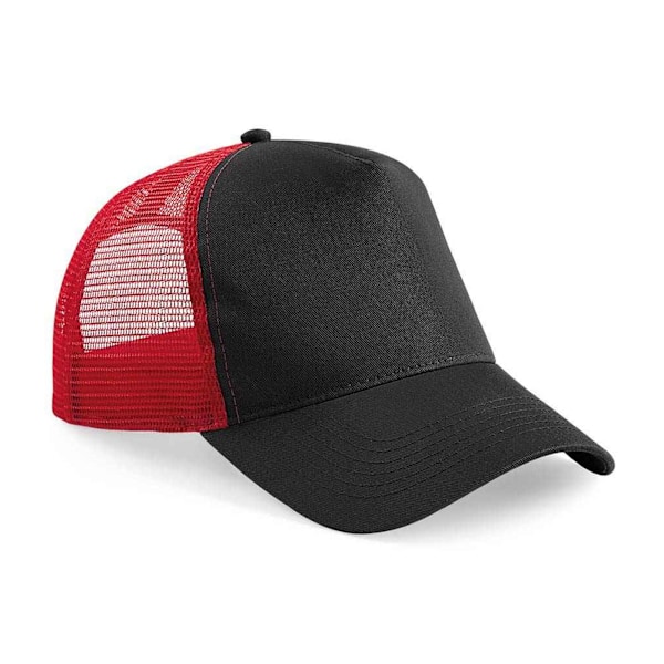 Beechfield Unisex Vuxen Snapback Trucker Cap En Storlek Svart/Klassisk Röd Black/Classic Red One Size