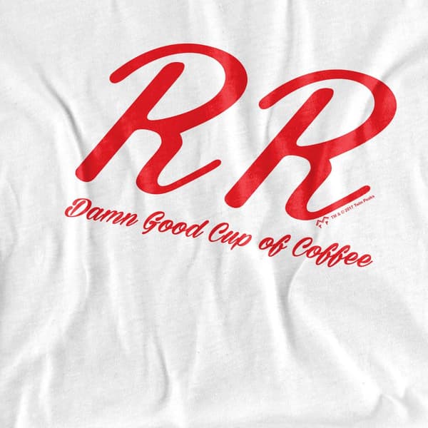 Twin Peaks Herr RR Diner T-Shirt M Vit White M