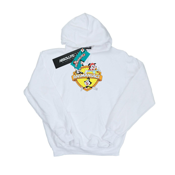 Animaniacs Herr Hoodie med logotyp L Vit White L