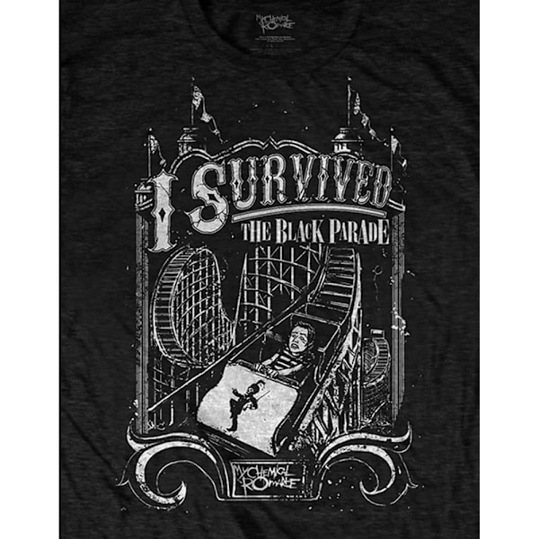 My Chemical Romance Unisex Adult I Survived T-Shirt XL Svart Black XL