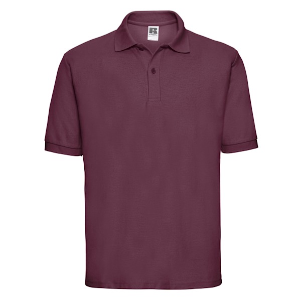 Russell Herr Poloskjorta i Polycotton Pique XL Burgundy Burgundy XL