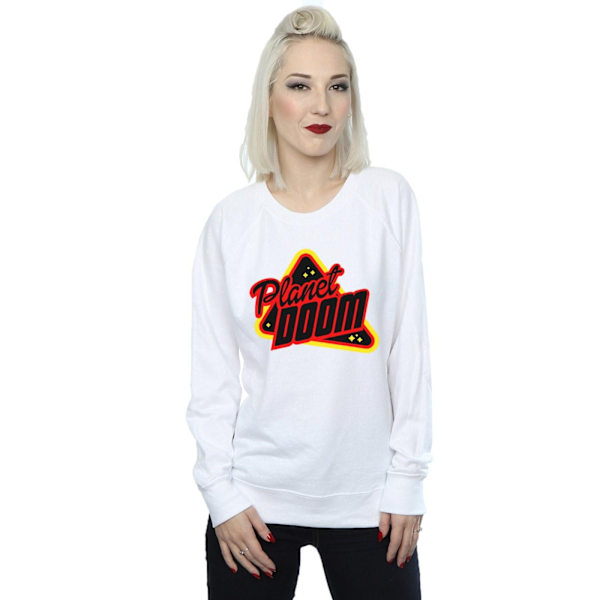 Ready Player One Dam/Kvinnor Planet Doom Logo Sweatshirt S Vit White S