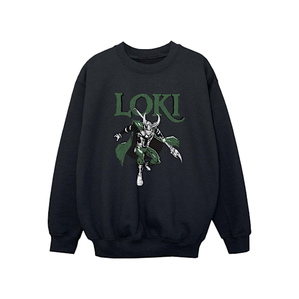 Marvel Boys Loki Scepter Sweatshirt 9-11 år Svart Black 9-11 Years