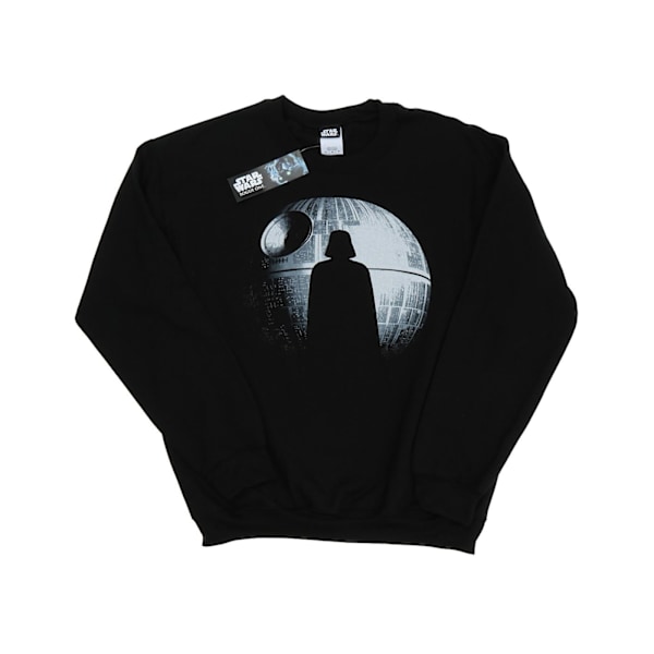 Star Wars Rogue One Death Star Vader Silhouette Sweatshirt för män Black M