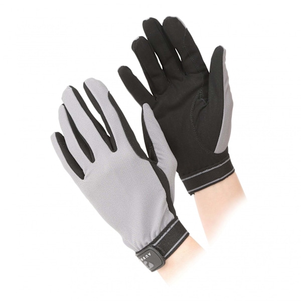 Aubrion Unisex Adult Mesh Riding Gloves M Grey Grey M