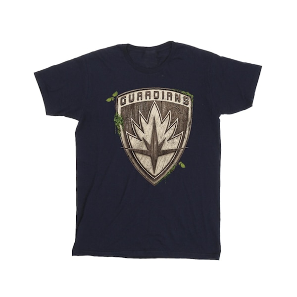 Marvel Boys I Am Groot Guardian Emblem T-shirt 3-4 år Marinblå B Navy Blue 3-4 Years