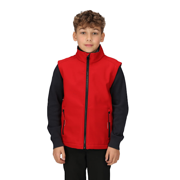 Regatta Barn/Kids Ablaze Softshell Reflekterande Väst 5-6 År Classic Red/Black 5-6 Years