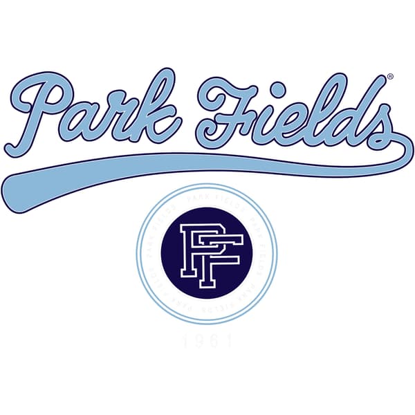 Park Fields Unisex Script Hoodie M Marinblå Navy Blue M