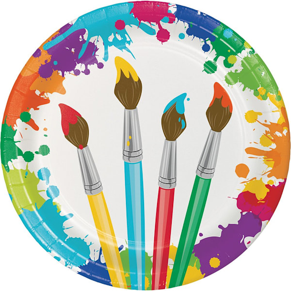 Kreativa festpapper runda festplattor (förpackning om 8) En storlek Mu Multicoloured One Size