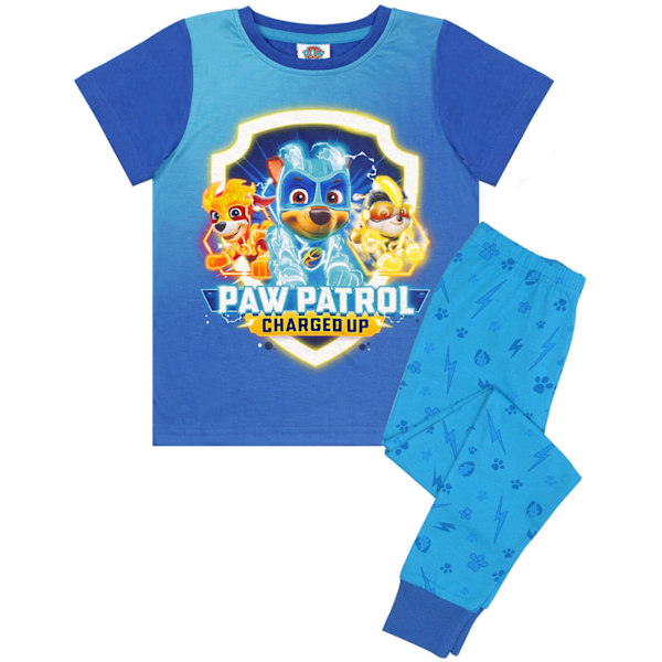 Paw Patrol Boys Mighty Pups Pyjamas Set 5-6 år Blå Blue 5-6 Years