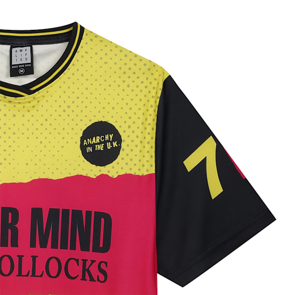 Amplified Unisex Adult Never Mind The Bollocks Rock FC Sex Pistols Yellow S