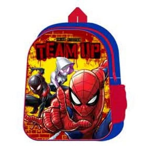 Spider-Man Team Up Arch-ryggsäck för barn i storlek Red/Na Red/Navy One Size