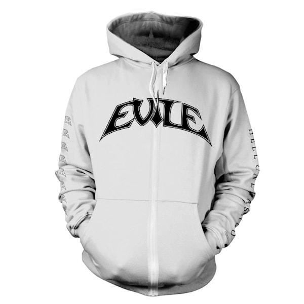 Evile Unisex Vuxen Hell Unleashed Full Zip Hoodie XXL Vit White XXL