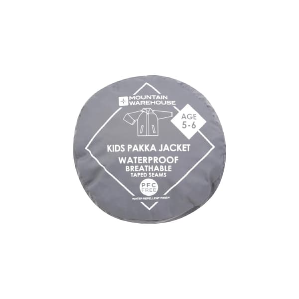 Mountain Warehouse Barn/Barn Pakka II Vattentät Jacka 3- Grey 3-4 Years