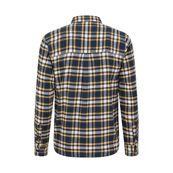 Mountain Warehouse Mens Trace Flannel Long-Sleeved Shirt XXS In Indigo XXS